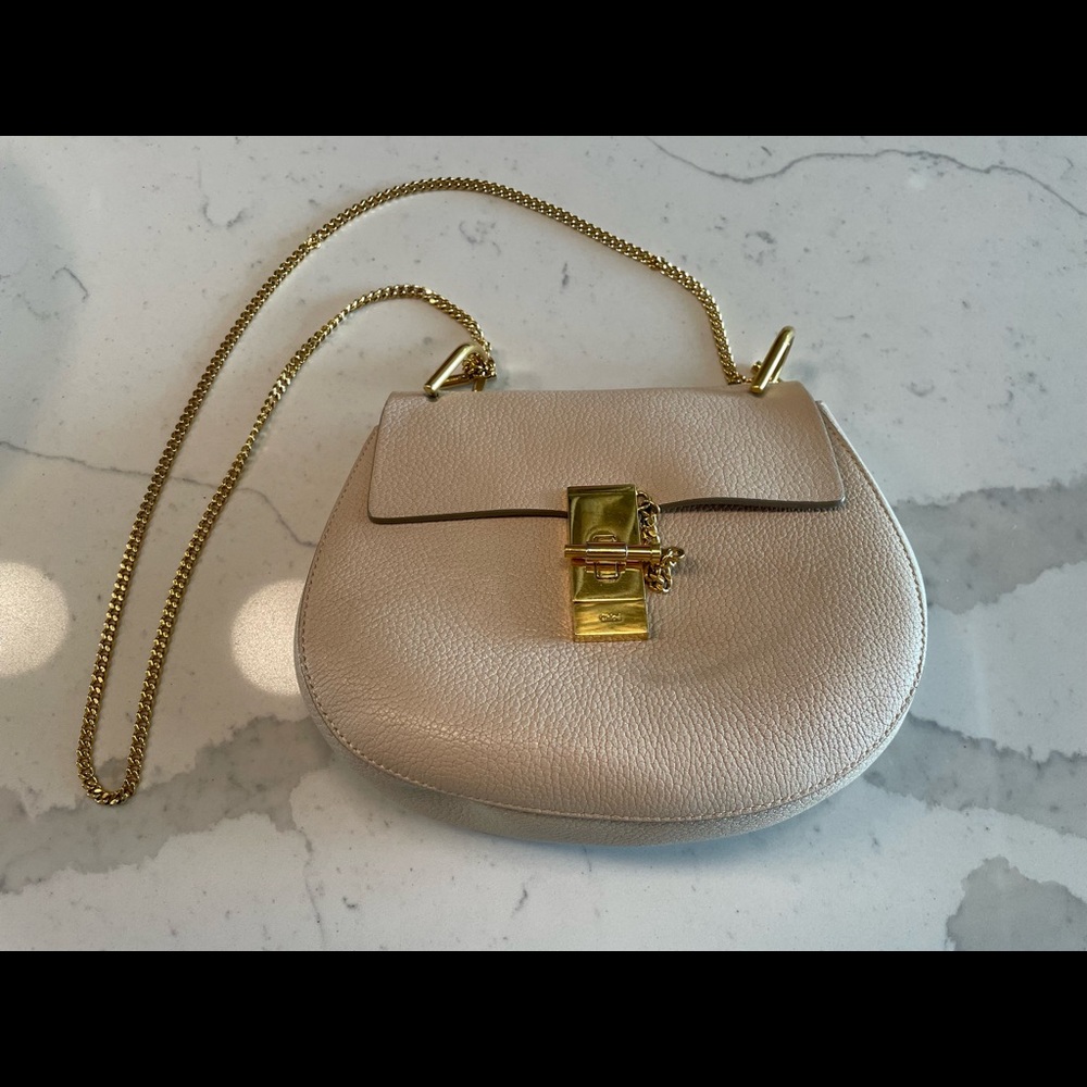 Authentic Small Chloe Drew Leather Bag